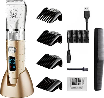 Produktbild von Hatteker Dog Hair Clipper Pet Long Hair Profesionální stříhací strojek na vlasy pro domácí zvířata Tichý