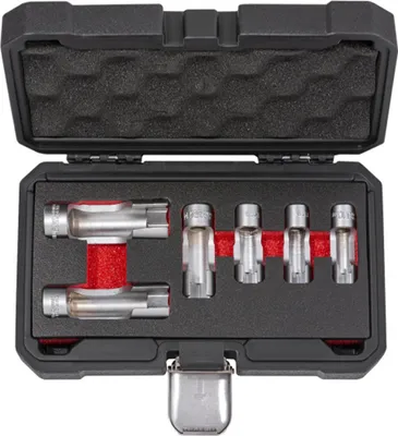 Immagine prodotto di Set chiavi universali per smontaggio sonda lambda, kit bussole sensore di ossigeno O2, 110-19 mm,6 pezzi