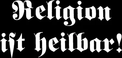 Produktbild von Religion ist heilbar - Aufnäher