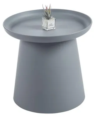 Zdjęcie produktu dla Stolik kawowy do salonu 50 x 50 cm kolor szary FURNITEX L18-FX