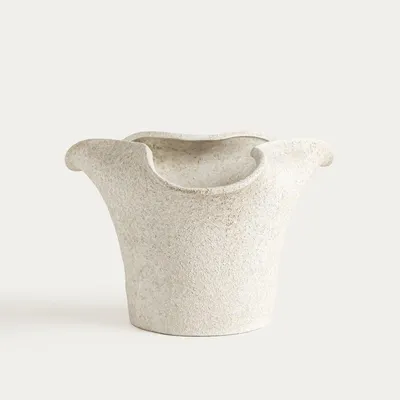 Produktbild von HOMLA TAVERO-Vase, breit, aus Zement, 25 x 22 x 16 cm