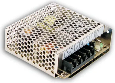 Produktbild von MEAN WELL RS-50-12, 50,4 W, 88 - 264 V, 47 - 63 Hz, 14 ms, 84,5%, Überspannung, Überlastschutz, Kurzschluß
