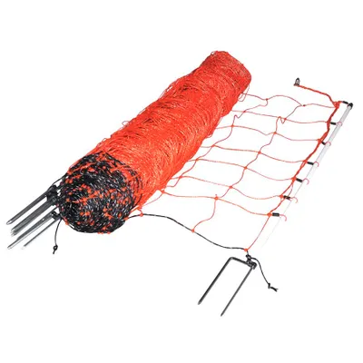 Produktbild von Gallagher Schafnetz/Schafzaun - 50 m / 90 cm Doppelspitze (rot/weiß)