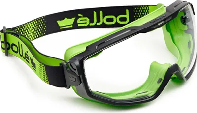 Image de Bollé Safety UNIVERSAL GOGGLE Transparent / Vert / Lunettes étanches UNIVGN11W