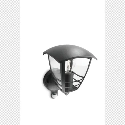 Productafbeelding van Creek buitenwandlamp met sensor zwart verlichting Philips