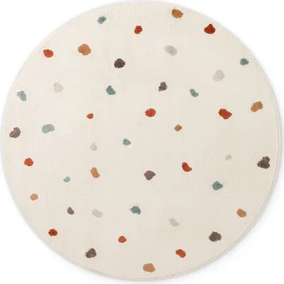 Produktbild von Hanse Home Adventures Kinderteppich Rund Funny Dots Creme Multifarben