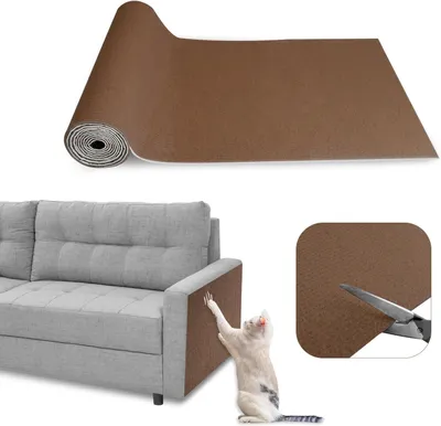 Image de Tapis adhésif anti-rayures, 40 x 200 cm, protection anti-rayures pour meubles, pour chats