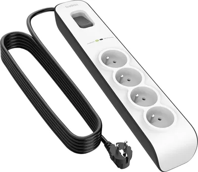 Image de Belkin Surge 4 prises BSV400ca2M Blanc 2 m