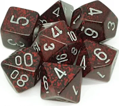 Produktbild von Chessex - Speckled - 7-Die Set - Silver Volcano