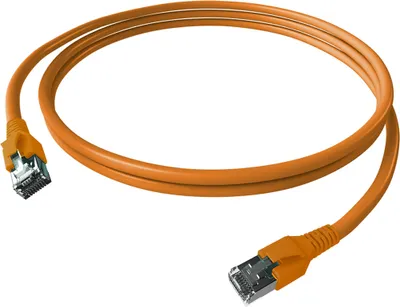 Image de EasyLan FlexBoot Patchkabel Cat.6A, S/FTP, orange, 2 m