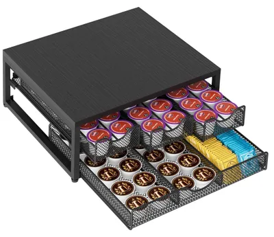 Imagen del producto de Soporte para cápsulas de café con 3 cajones extraíbles