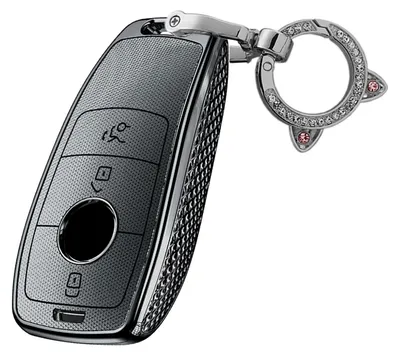 Autoschlüsselhülle 3-Tasten Schwarz für Mercedes-Benz Modelle