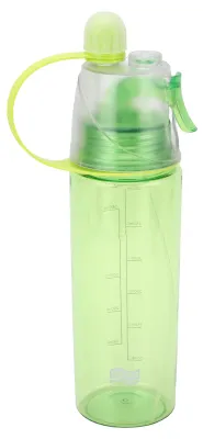 Obrázok produktu pre Fľaša s rozprašovačom, číra stupnica, veľký objem, plastová, na šport, turistiku, piknik, zelená