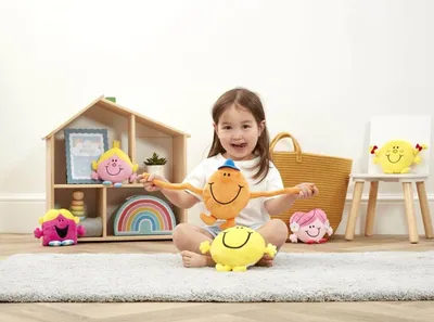 Productafbeelding van Rainbow Mr. Men Mr. Tickle, pluche knuffel