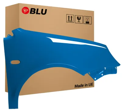 Obrázek produktu pro BLU Blatník náhrada pro Volkswagen Polo 9N IV 4 LA5M Pravý Modrý MercatoBlau | 2001-2005 | Přední | Lakovaný | Připravený k montáži, Obrázek vytvořený pomocí AI