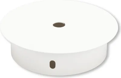 Produktbild von Baldachin, 1-flammig, Lampenbaldachin mit Zugentlastung, weiß, Ø 100 mm, H: 25 mm
