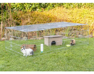 Produktbild von TRIXIE Freilaufgehege mit Abdeckung - diverse - 216 × 65 × 116 cm