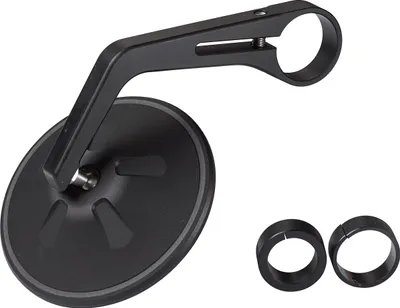 Produktbild von Hashiru Lenkerendenspiegel ST27 Alu Schwarz Ø100mm E-
