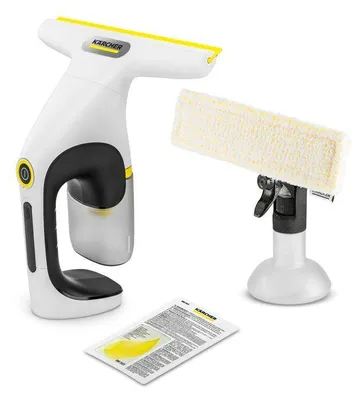 Obrázek produktu pro Čistič oken Kärcher WV 1 Compact Care, sací tryska 250 mm, výdrž baterie 25 minut, vyčistí až 70 m²