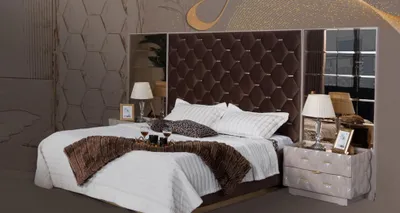 Immagine prodotto di Camera da letto Letto Letto matrimoniale Struttura letto in legno Nuovo Set 3pcs.