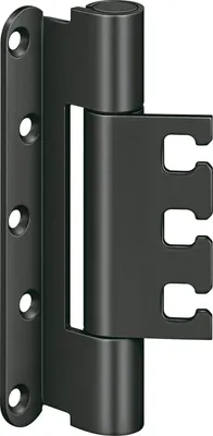 Produktbild von Simonswerk VX7939 Objektband (Türband) H 120mm für gefälzte Türen, Stahl schwarz
