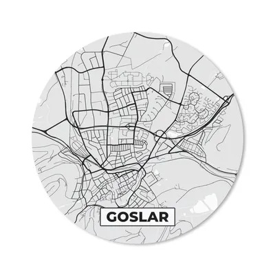 Produktbild von MuchoWow® Mauspad Mousepad Karte - Deutschland - Goslar - Karte - Stadtplan 40x40 cm - Mousepads - Maus Mat - Pad - Mausunterlage - Schreibtisch Accessoires