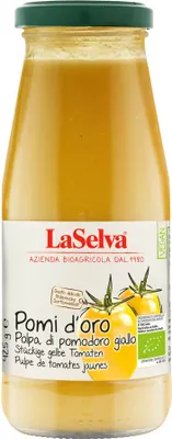 Produktbild von Pomi d'oro Polpa di Pomodoro giallo - stückige gelbe Tomaten 425g