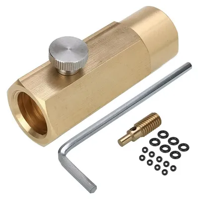 CO2-Flascheadapter CGA320 auf TR21.4 (W21.8-14) aus Messing