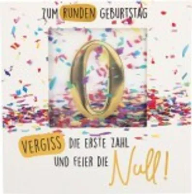 Produktbild von Geburtstagskarte Klappkarte 3D mit Musik & Licht Zum runden Geburtstag vergiss die ...