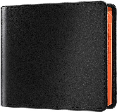 Immagine prodotto di INF Porta carte in vera pelle con blocco RFID Nero