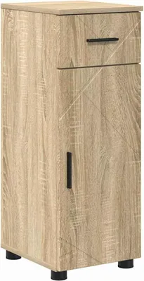 Produktbild von Badezimmerschrank mit Schubladen Sonoma-Eiche 30 x 35 x 80 cm