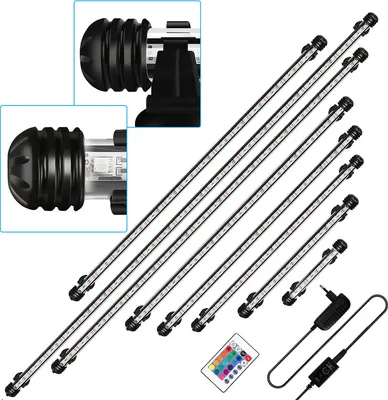 Produktbild von Jopassy 57cm LED Aquarium RGB Beleuchtung Wasserdicht Aquarium Lampe Schalentiere