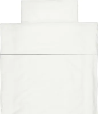 Produktbild von KraftKids Bettwäscheset Leinen leicht grünes Weiß Kissen: 80 x 80 cm, Decke: 140 x 200 cm
