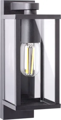 Produktbild von Außenwandleuchte Wandlampe Außenleuchte E27 Schwarz IP44 Beleuchtung Garten moderne Wandleuchte aus Aluminium RD1908A