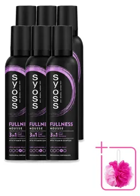 Produktbild von 6 x Syoss Fullness Haarmousse - 250 ml - Sparpackung - 6 Stücke