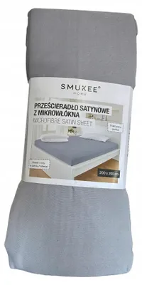 Produktbild von Smukee Mikrofaser Spannbettlaken mit Gummizug Grau