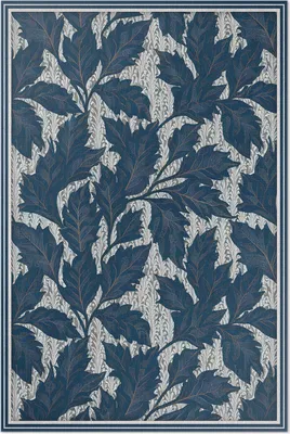 Produktbild von Dekorative elegante Blätter im alten Stil – Vinyl Fußmatte – 140x210 cm – Rutschfest, Pflegeleicht & Langlebig