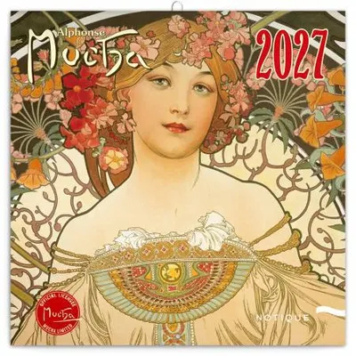Immagine prodotto di NOTIQUE, Calendario con taccuino, Alfons Mucha, 2027, 30 x 30 cm