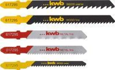 Produktbild von kwb 617295 Stichsägeblatt-Set für Holz und Metall 5 St