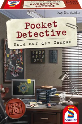 Produktbild von Schmidt Spiele Pocket Detective, Mord auf dem Campus, Familienspiel