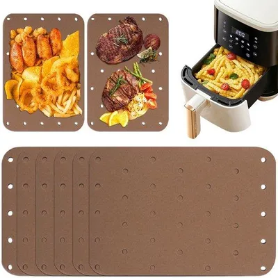 Produktbild von Universal Frituurpapier für heiße Luftfritteuse, 14×20,5cm, durchlöchert für Tiefbackofen
