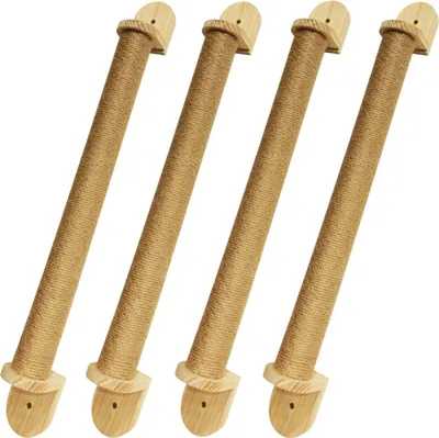 Produktbild von 4x Katzen Wand-Kratzstamm 60cm Sisalstamm Kratzbaum Kratzpfosten Kratzsäule
