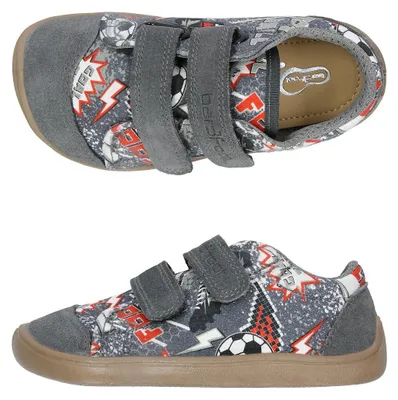 Produktbild von Schuhe 3F Denver 3BE29/P44 grau fussball bar3foot super flexi barefoot