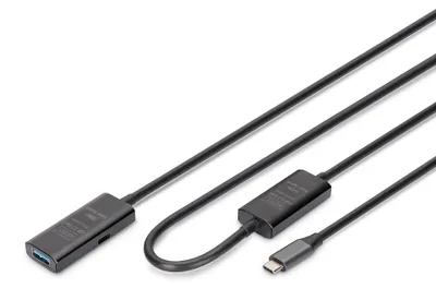 Image de DIGITUS Verlängerungskabel USB-C->USB-A St./Bu. 10G 10,00m