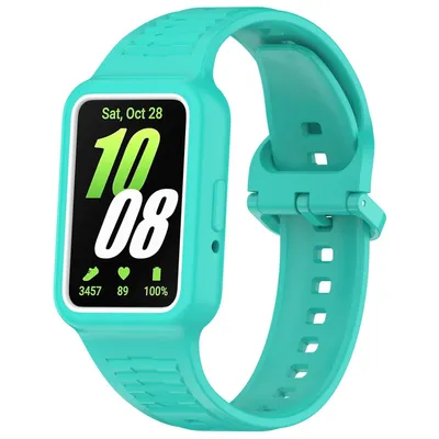 Obrázok produktu pre Pre Samsung Galaxy Fit 3 Silikónový remienok Integrované puzdro Turquoise