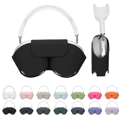 Produktbild von kwmobile Hülle für Apple AirPods Max / AirPods Max 2 Case - weiches Polyester Kopfhörer Cover - Sleep Mode kompatibel - Schwarz