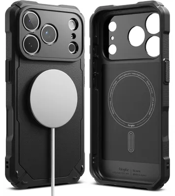 Obrázok produktu pre Puzdro na telefón iPhone 18 Pro / 17 Pro, značky Ringke, model Rugged Gear Magnetic s technológiou MagSafe, farba: čierna