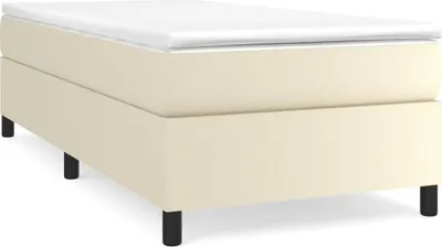 Obrázek produktu pro vidaXL Box spring bed frame cream 80x200 cm Imitace kůže