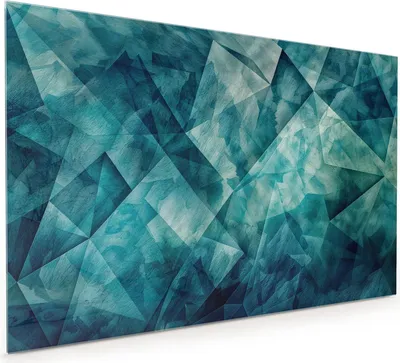 Produktbild von Küchenrückwand Spritzschutz Glas mit Motiv Abstrakte Geometrie 40 x 40 cm