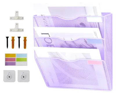Produktbild von Wandorganizer mit 3 Ebenen in Violett